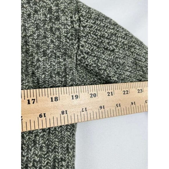 Everlane GIRLS M Half-Zip Chunky Knit Sweater 100% Wool Sweatshirt Pullover - Picture 5 of 10